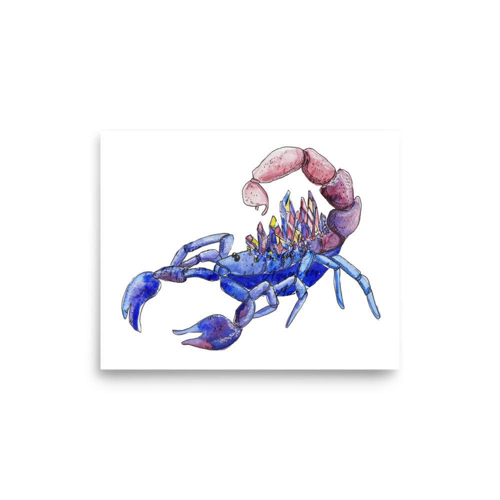 Crystal Scorpion Poster
