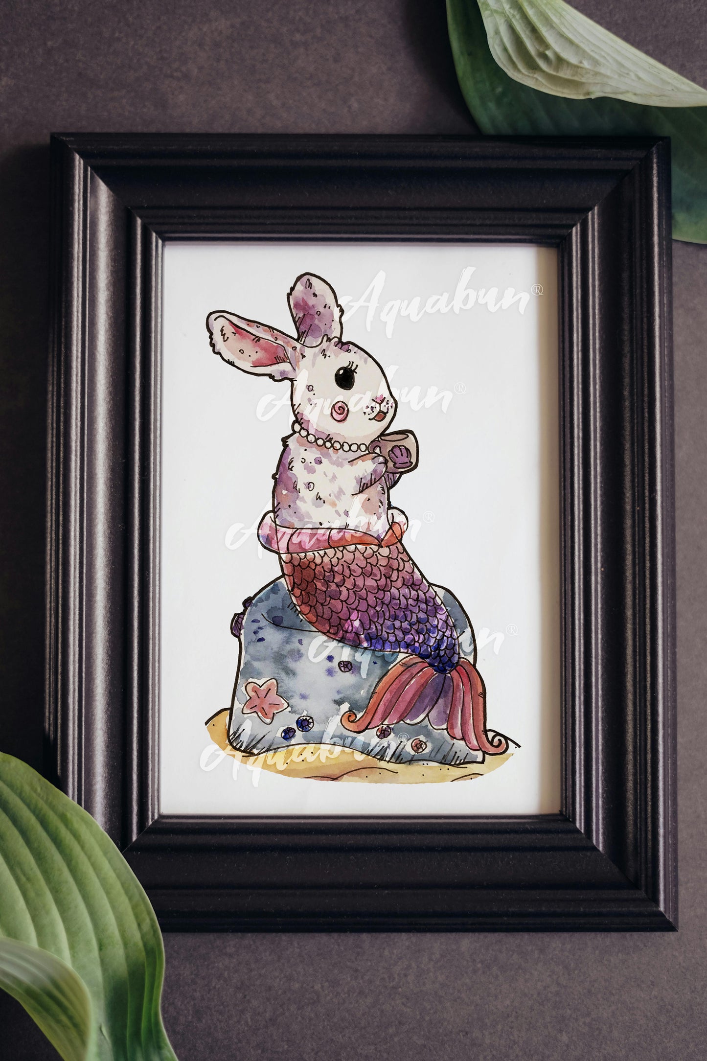 Teacup Merbunny Poster