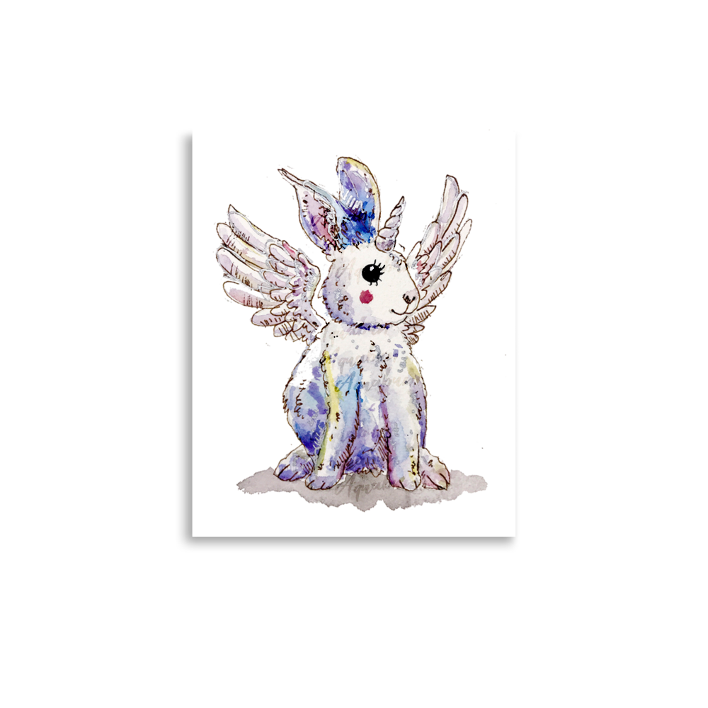 Bunny Pegasus Poster