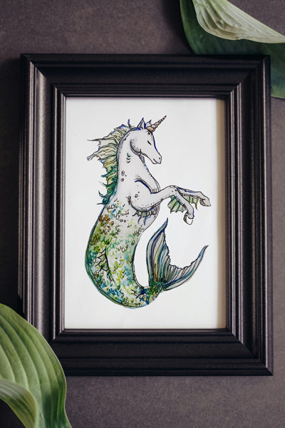Unicorn Mermaid Print