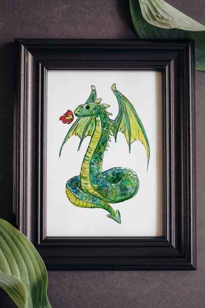 Snake Dragon Print