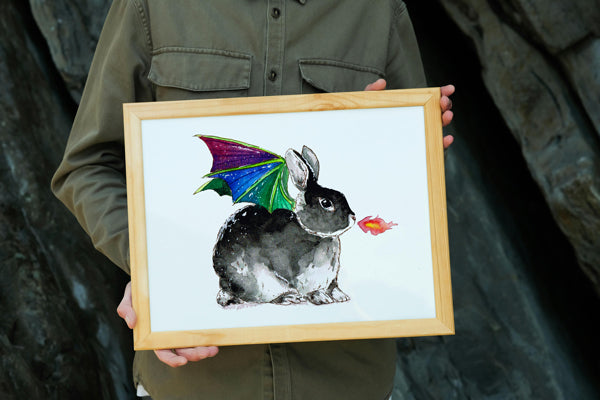 Dragon Bunny Print
