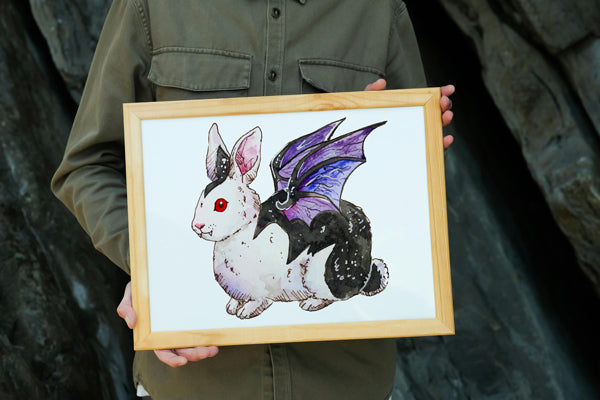 Vampire Bunny Print