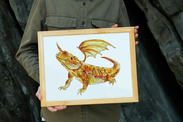 Bearded Dragon Print