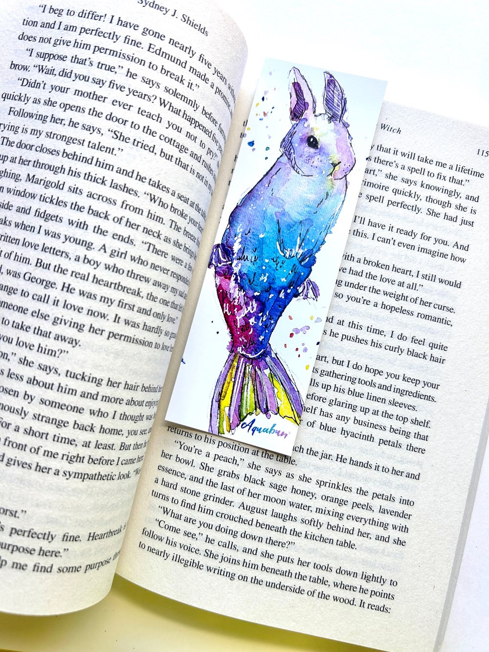 Rainbow Merbunny Bookmark