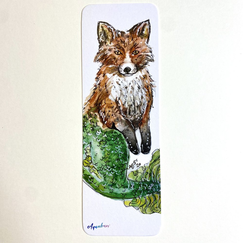 Fox Mermaid Bookmark