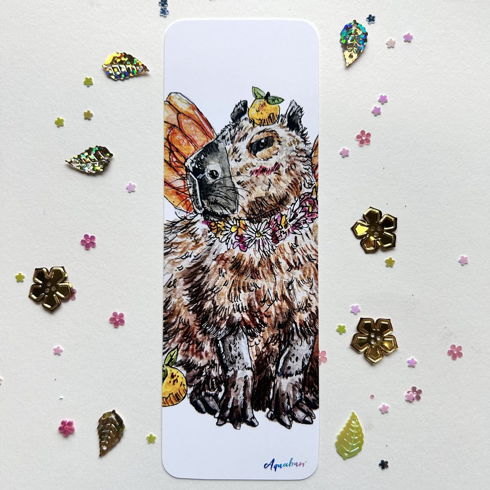 Capybara Fairy Bookmark