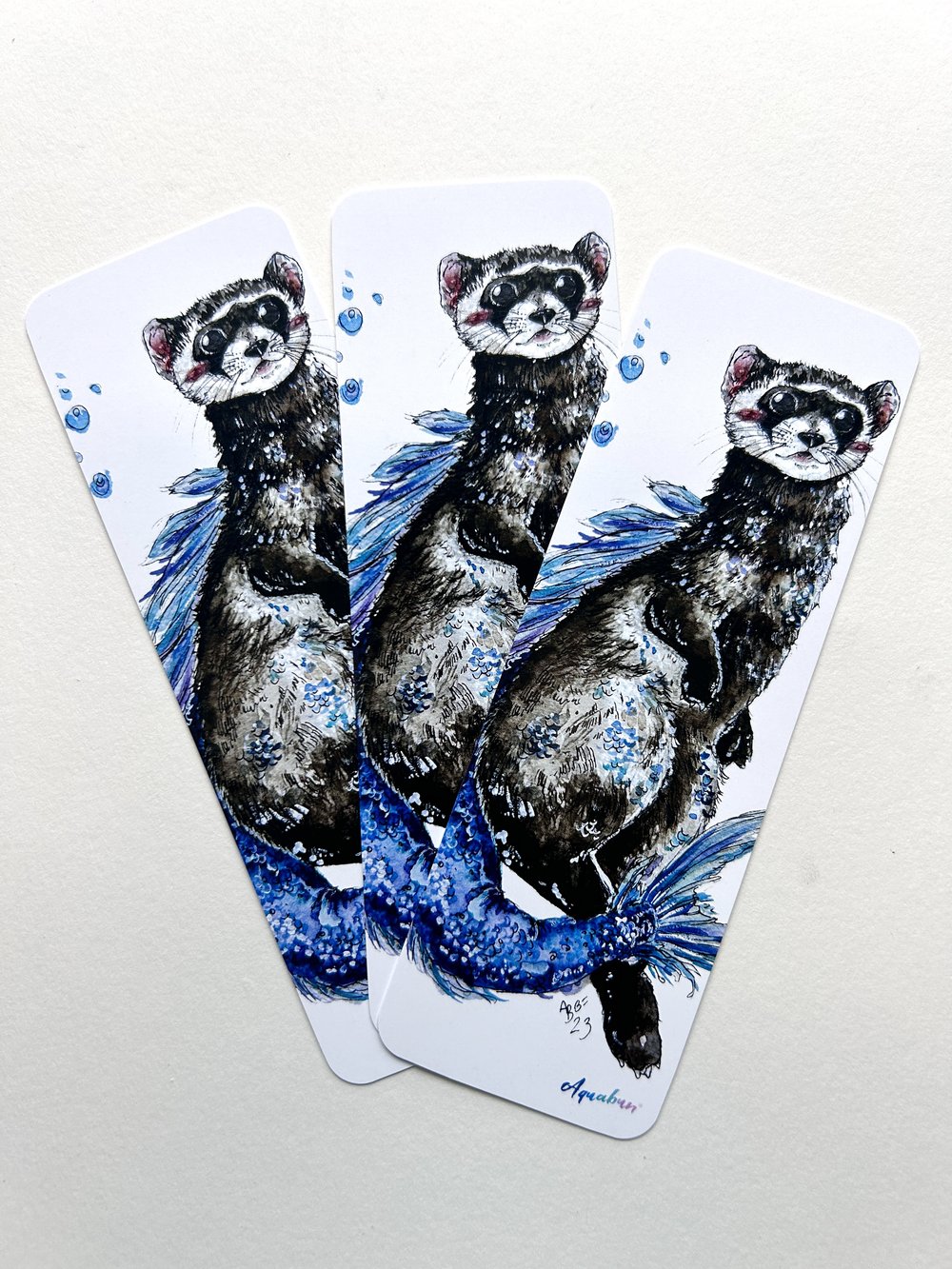 Ferret Mermaid Bookmark