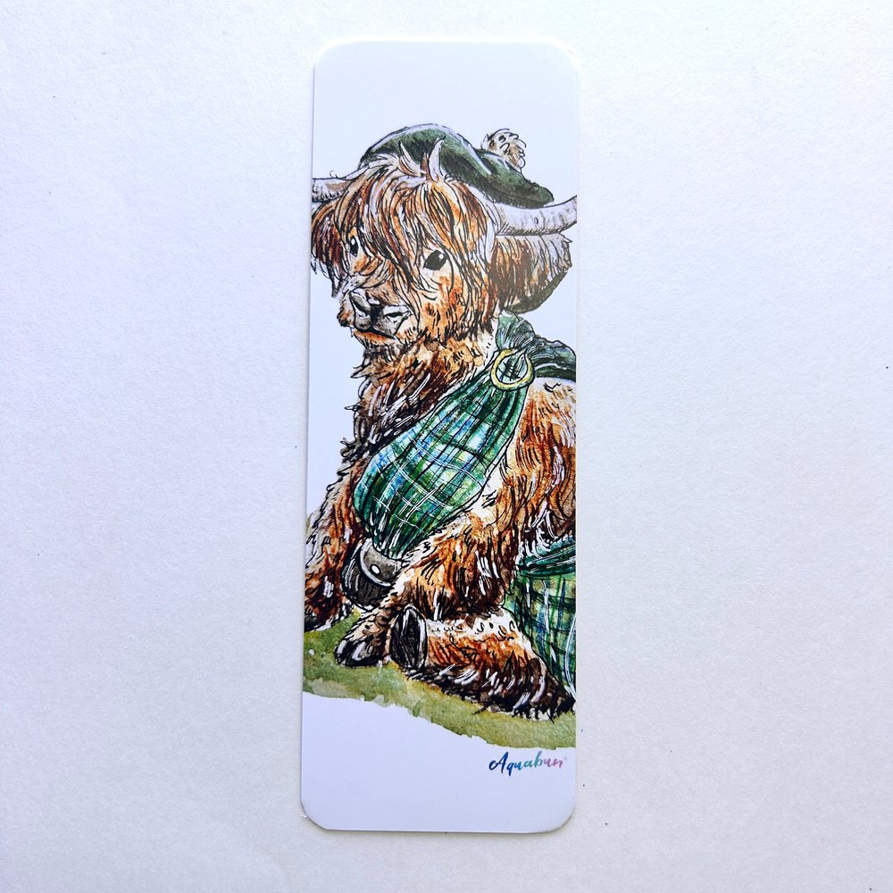 Highland Cow Bookmark