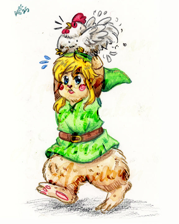Bunny Warrior Print
