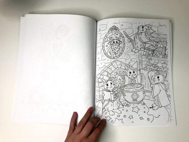 Magical Bunnies Coloring Book