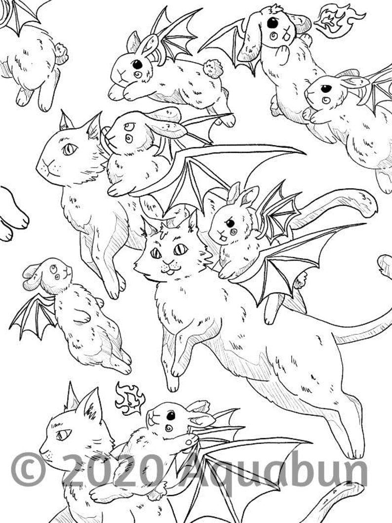 Magical Bunnies Coloring Book