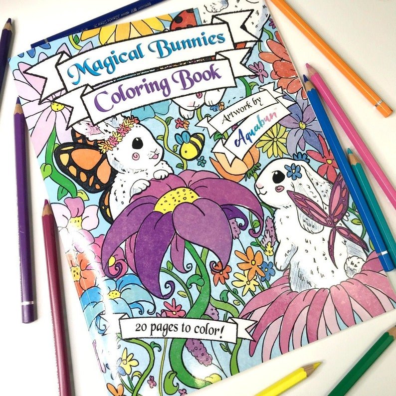 Magical Bunnies Coloring Book
