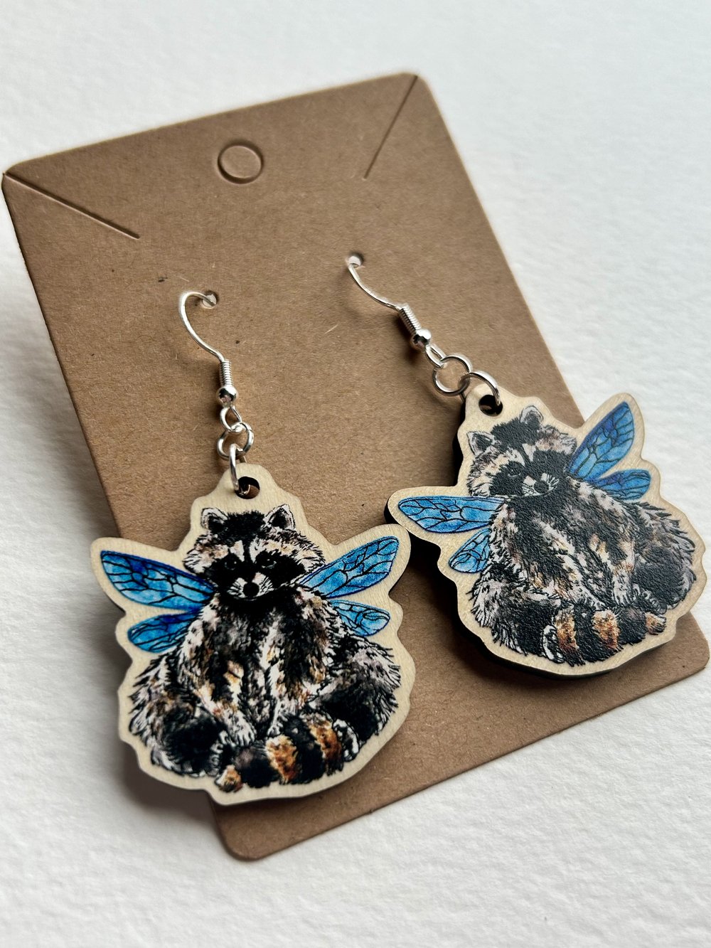 Raccoon Fairy Earrings