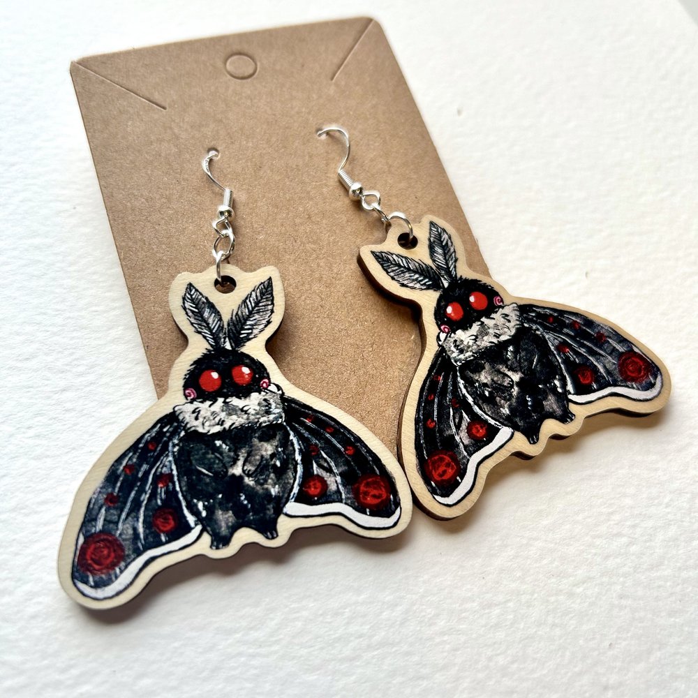 Mothman Earrings