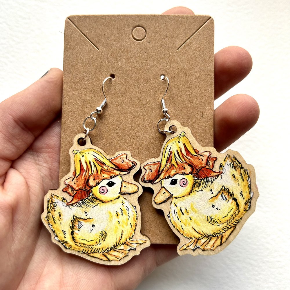 Flower Duckling Earrings