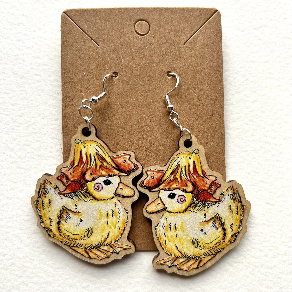 Flower Duckling Earrings