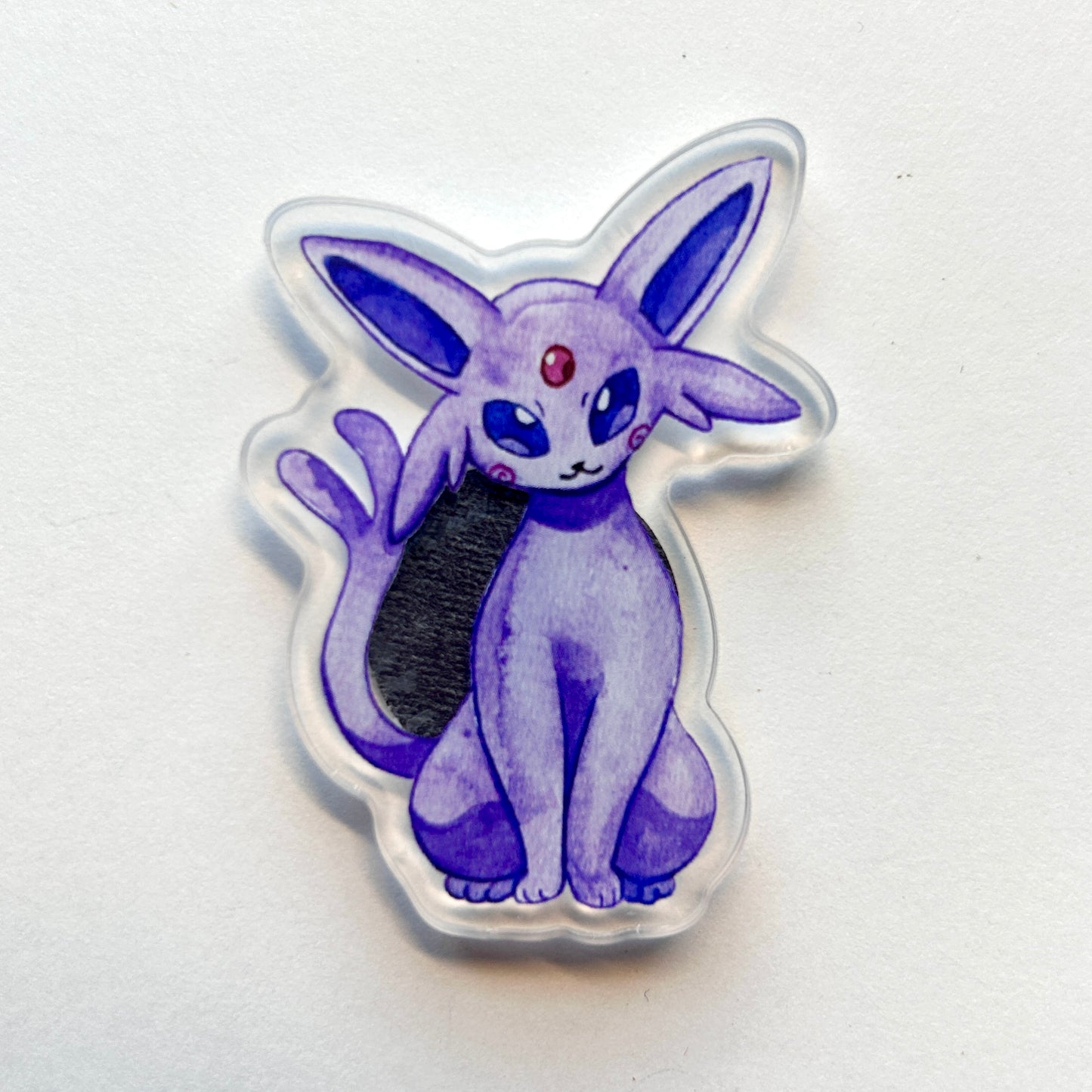 Purple Psychic Kitty Acrylic Magnet