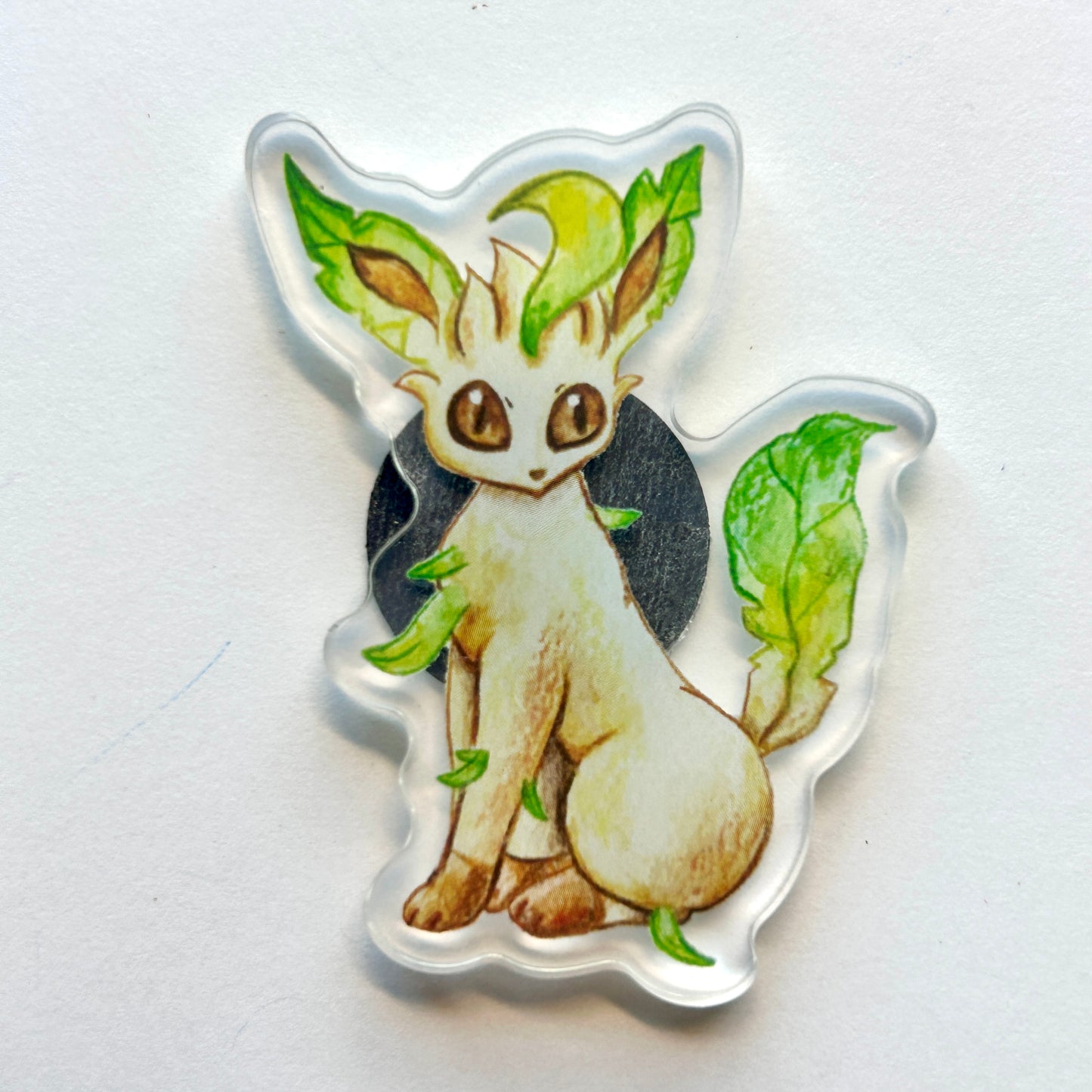 Green Grass Kitty Acrylic Pin