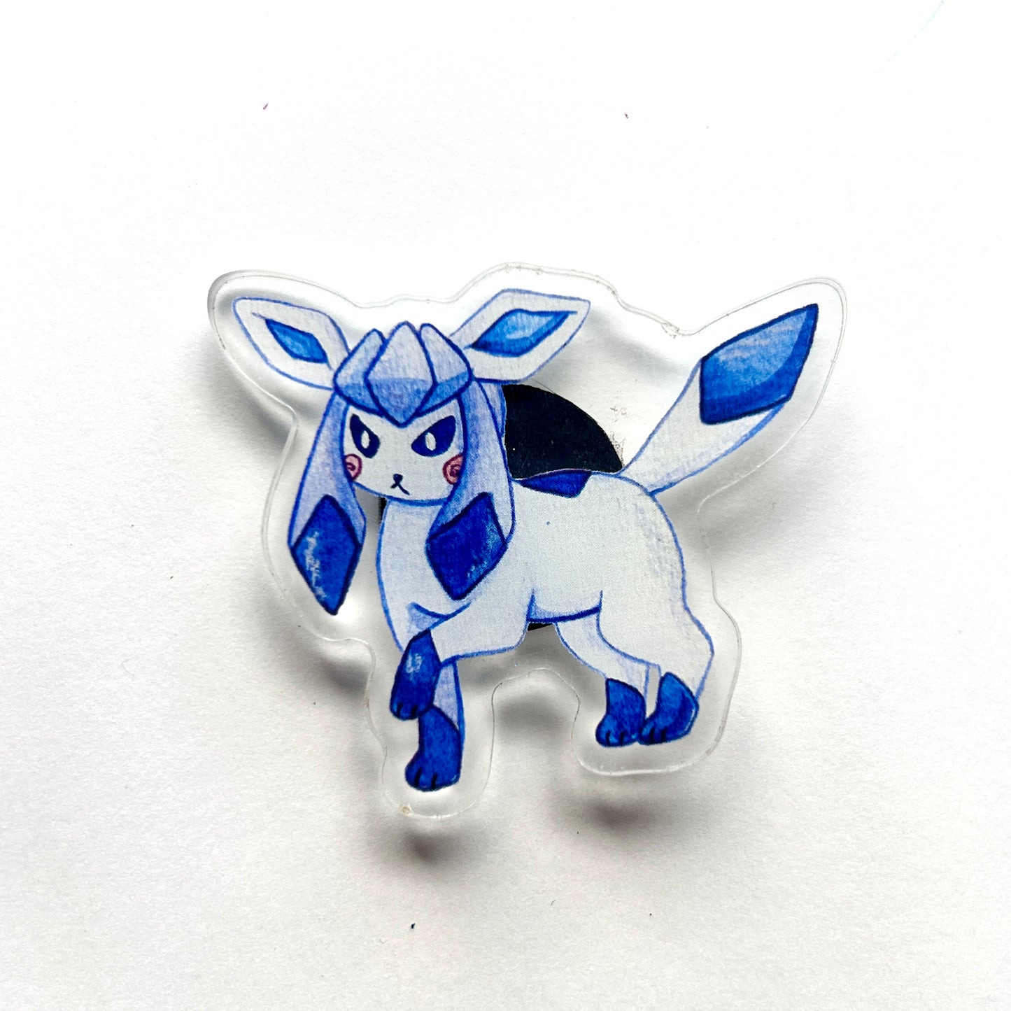 Blue Ice Kitty Acrylic Pin
