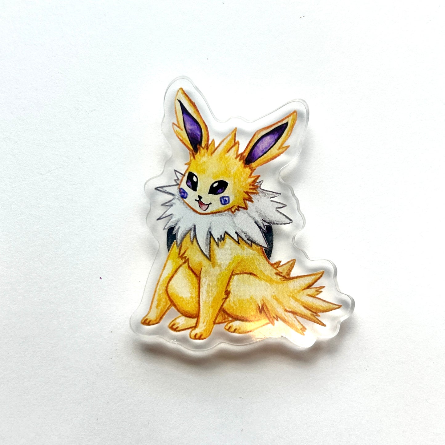 Yellow Electric Kitty Acrylic Magnet