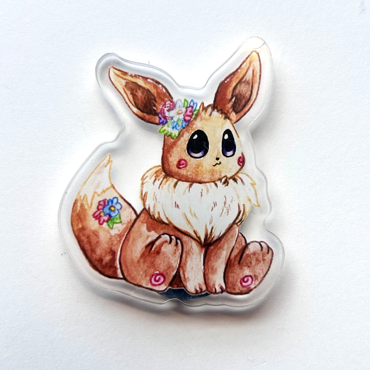 Brown Normal Kitty Acrylic Magnet