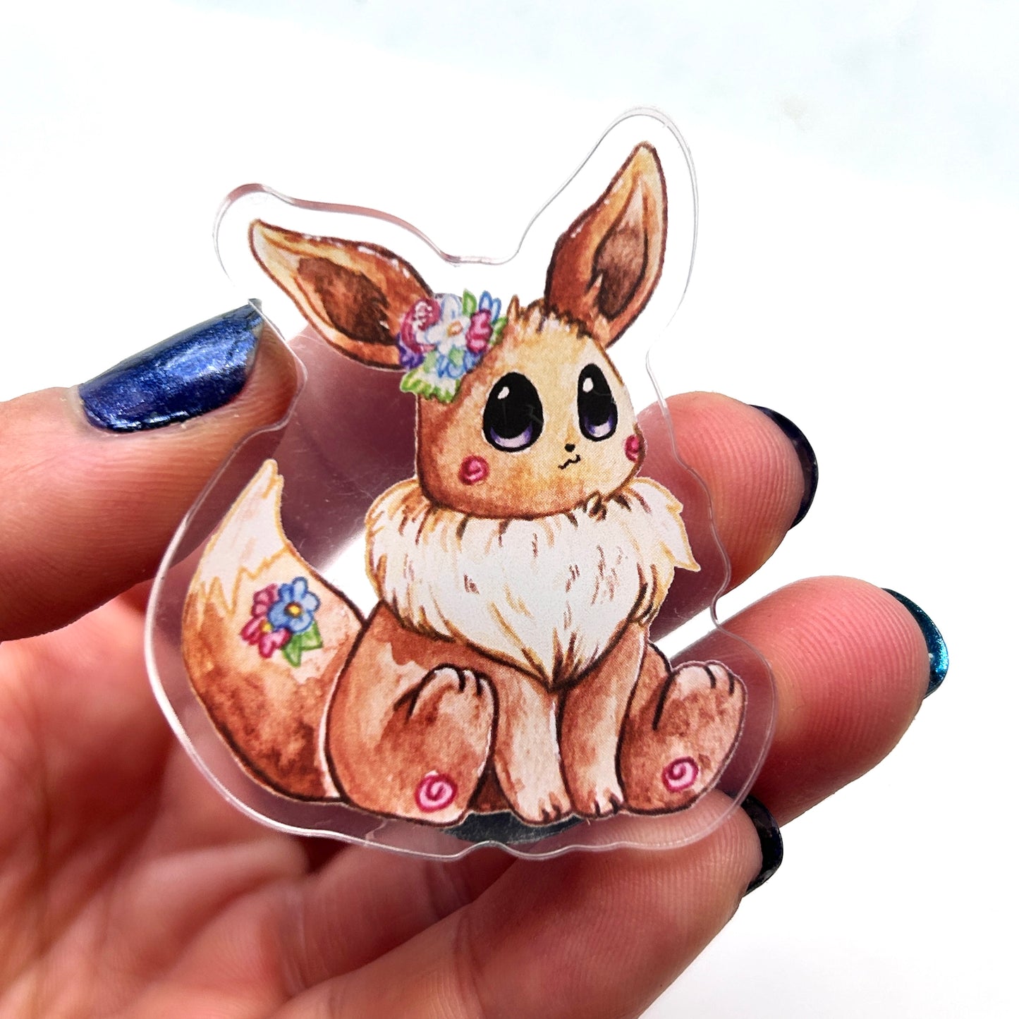 Brown Normal Kitty Acrylic Magnet