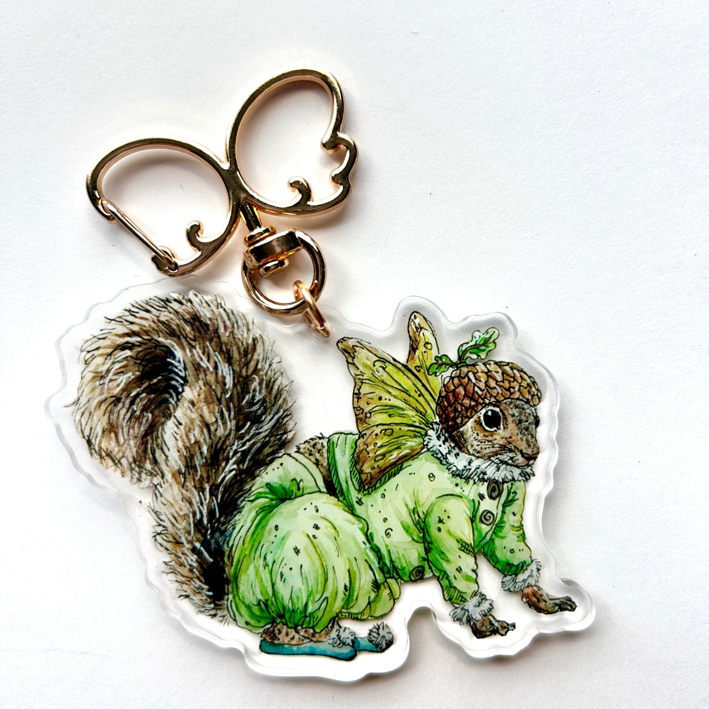 Squirrel Fairy Keychain