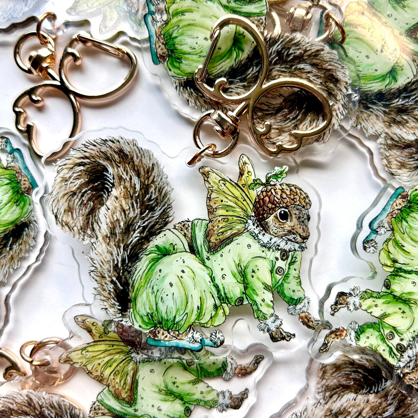 Squirrel Fairy Keychain