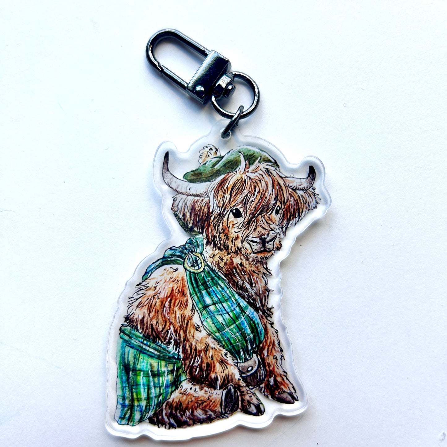 Highland Cow Keychain