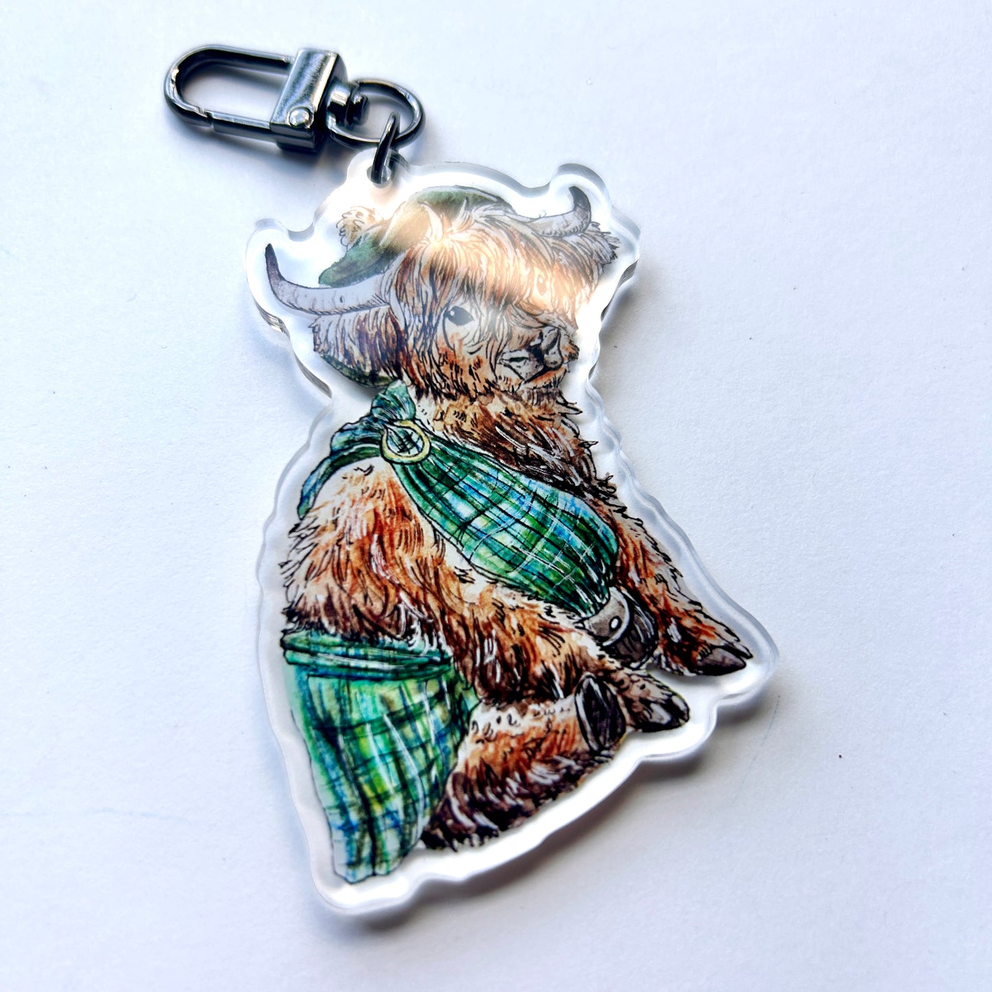 Highland Cow Keychain