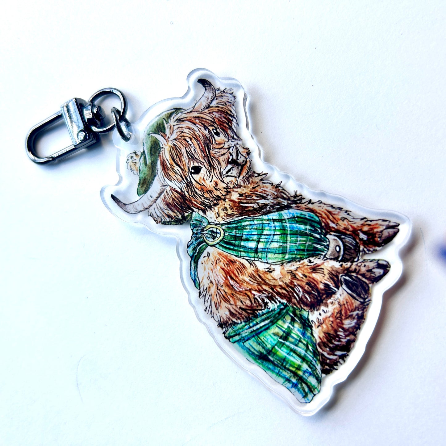 Highland Cow Keychain