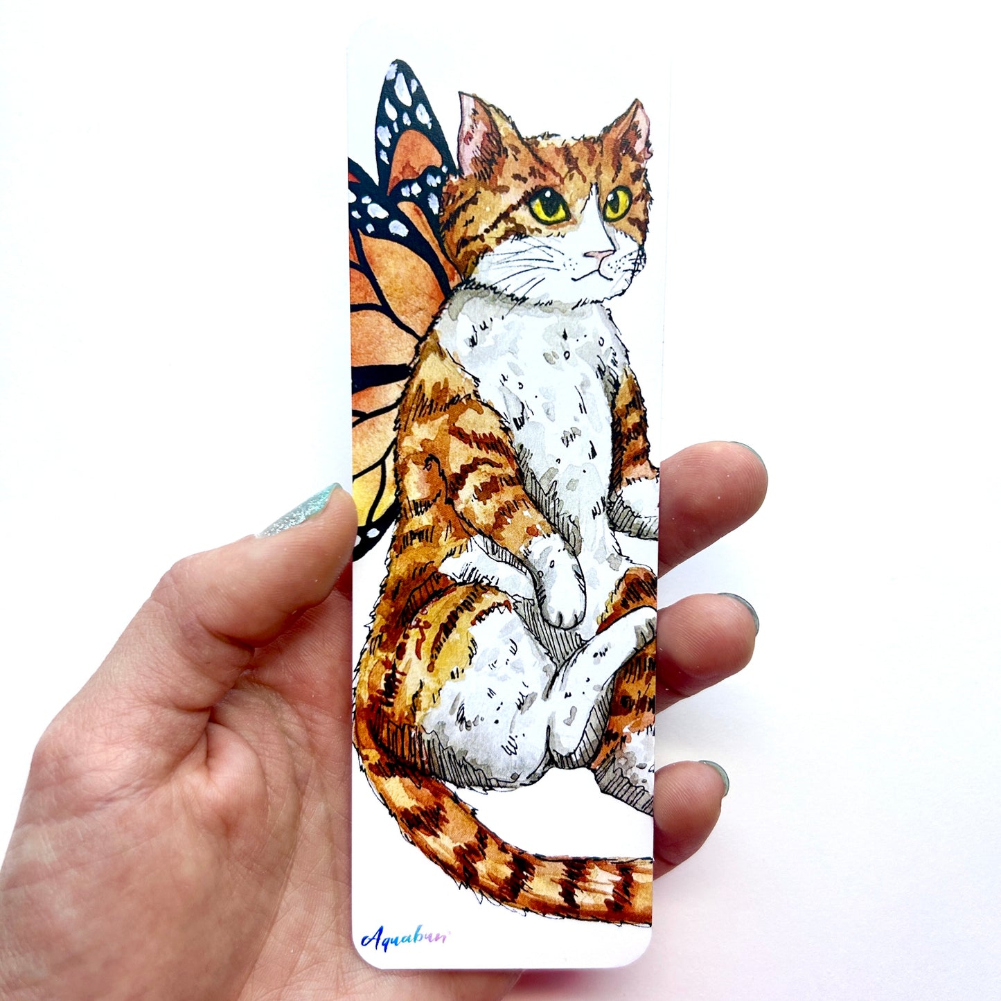 Orange Cat Fairy Bookmark