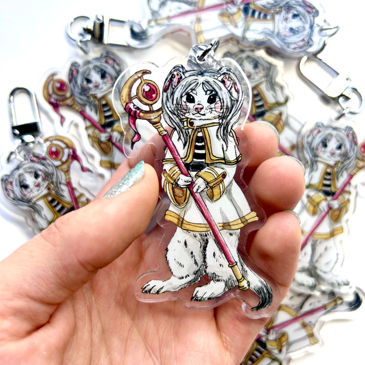 Mage Bunny Keychain