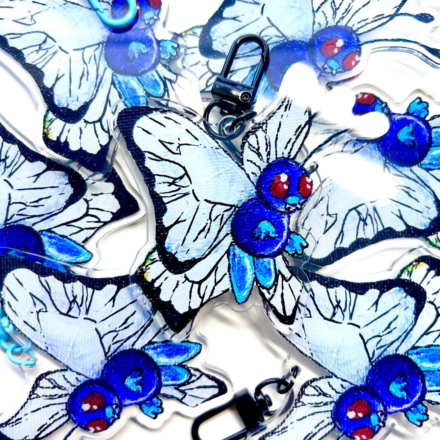 Blue Butterfly Keychain