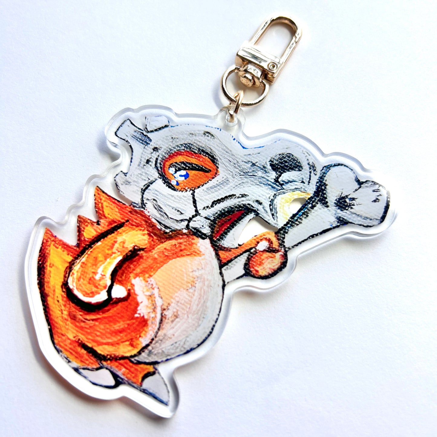 Bone Dinosaur Keychain