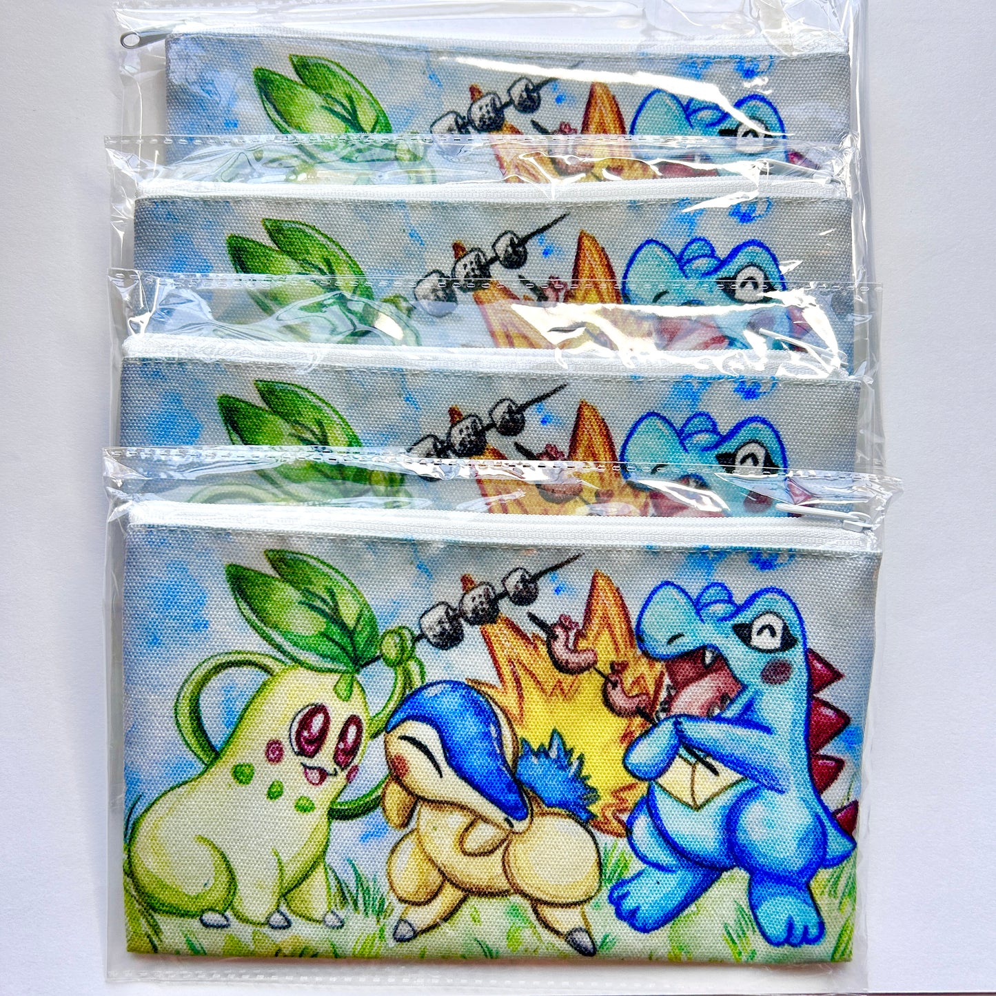 Cute Monster Campfire Pencil Pouch