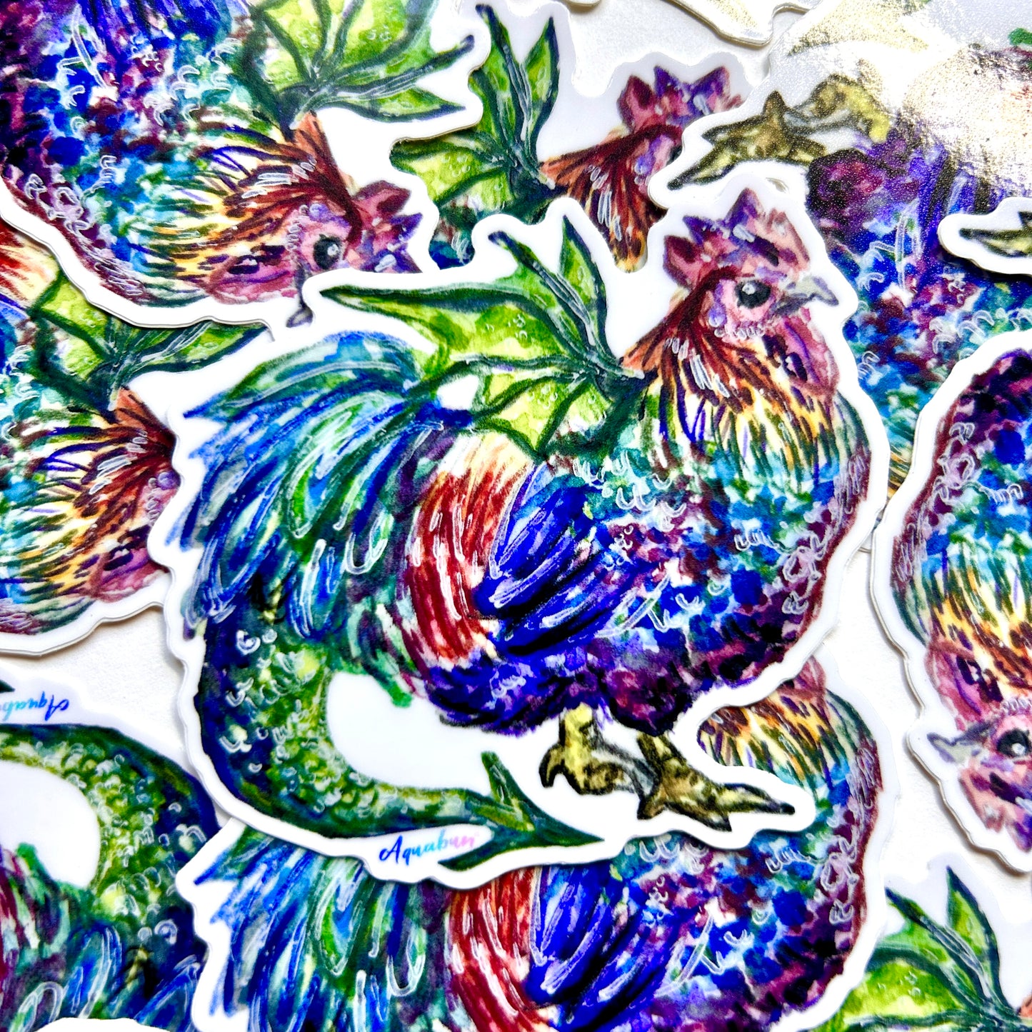 Dragon Rooster Sticker