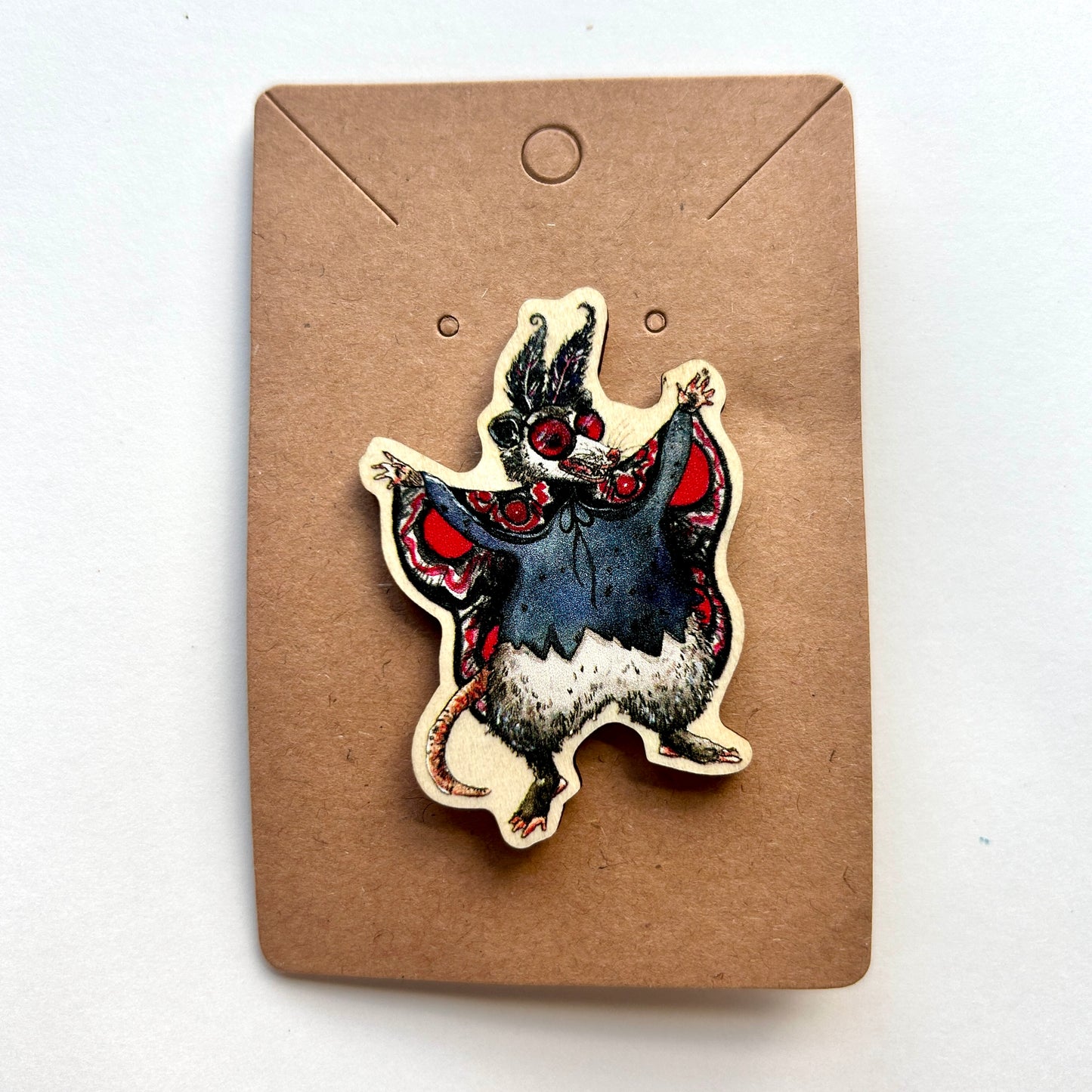 Possum Mothman Pin