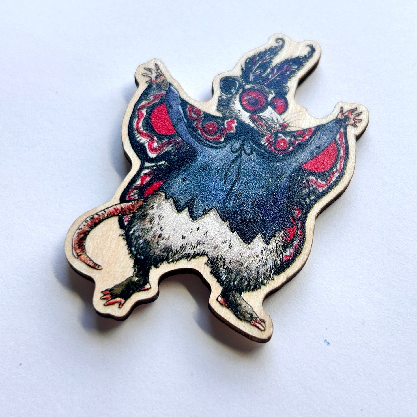 Possum Mothman Pin