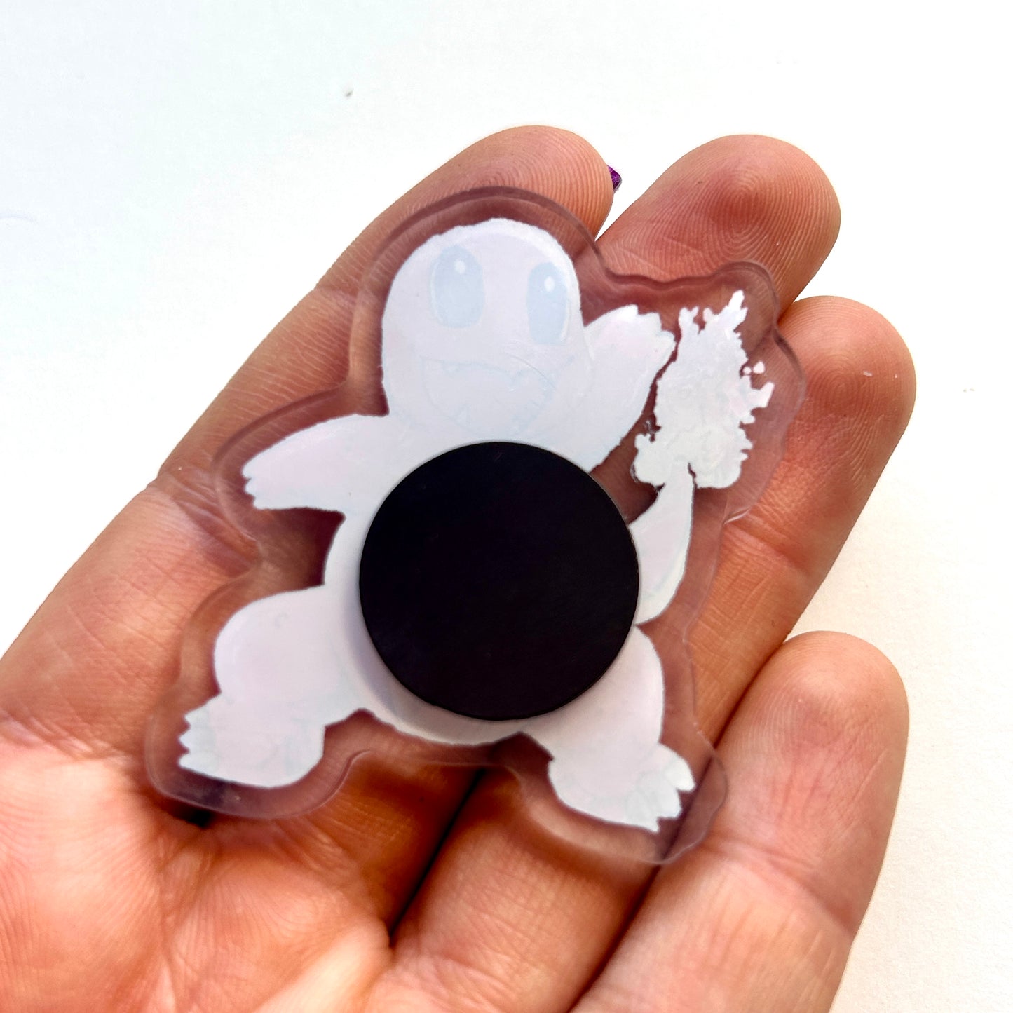 Orange Lizard Acrylic Magnet