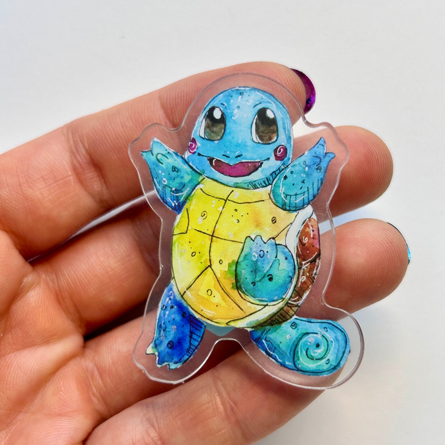 Blue Turtle Acrylic Magnet