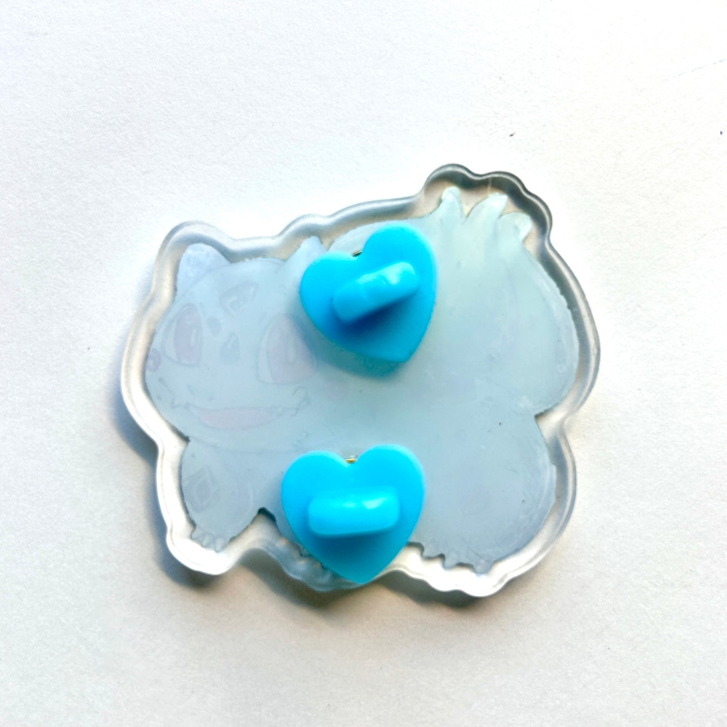 Turquoise Dinosaur Acrylic Pin