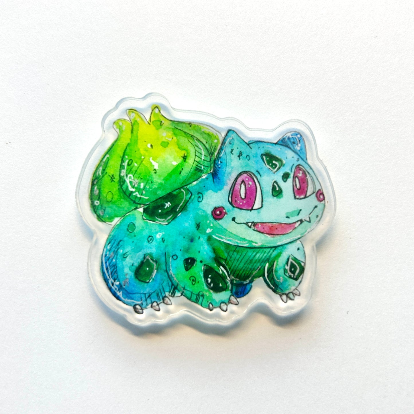 Turquoise Dinosaur Acrylic Magnet