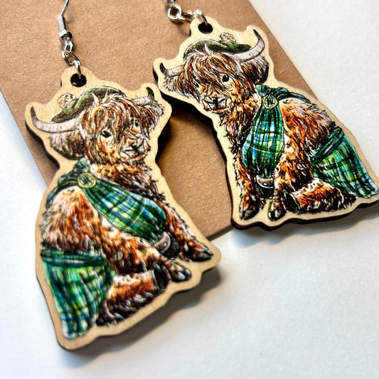 Highland Cow Earrings