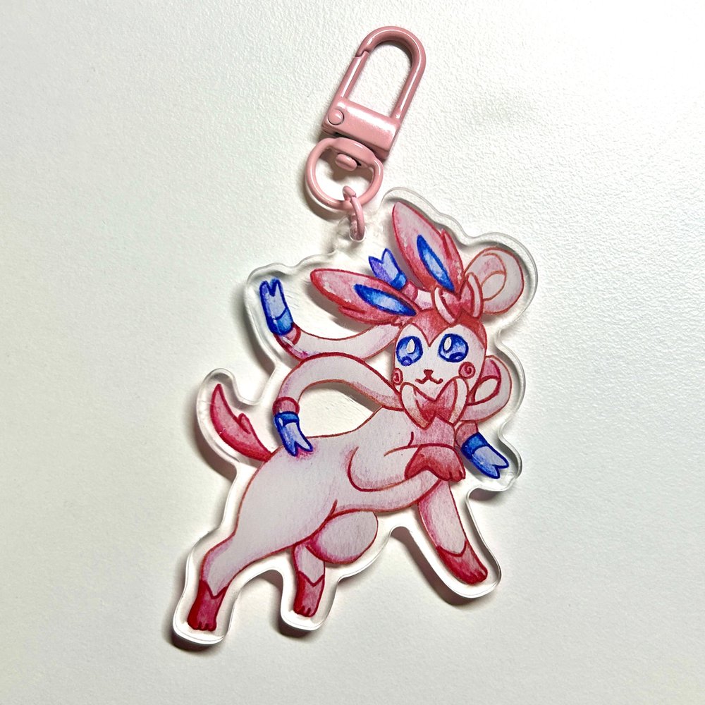 Pink Fairy Kitty Keychain