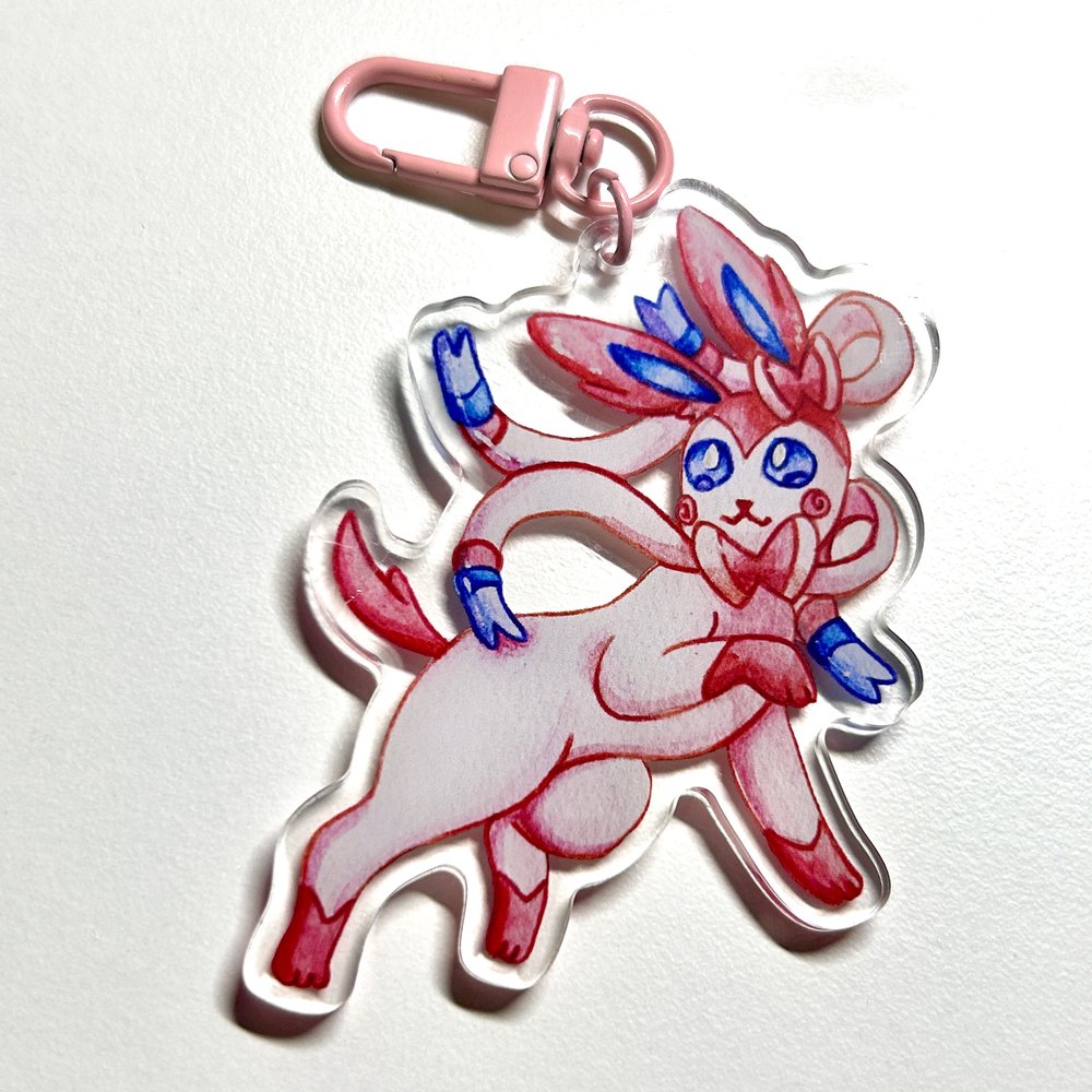 Pink Fairy Kitty Keychain