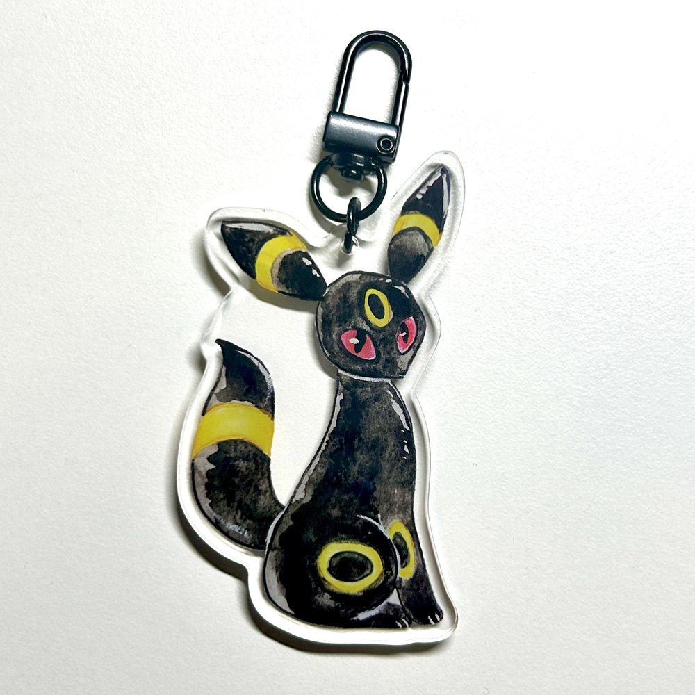 Black Dark Kitty Keychain