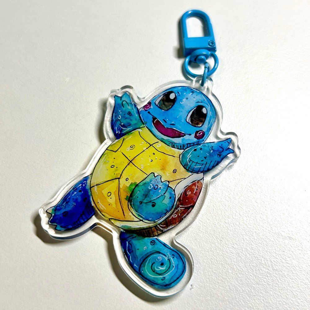 Blue Turtle Keychain