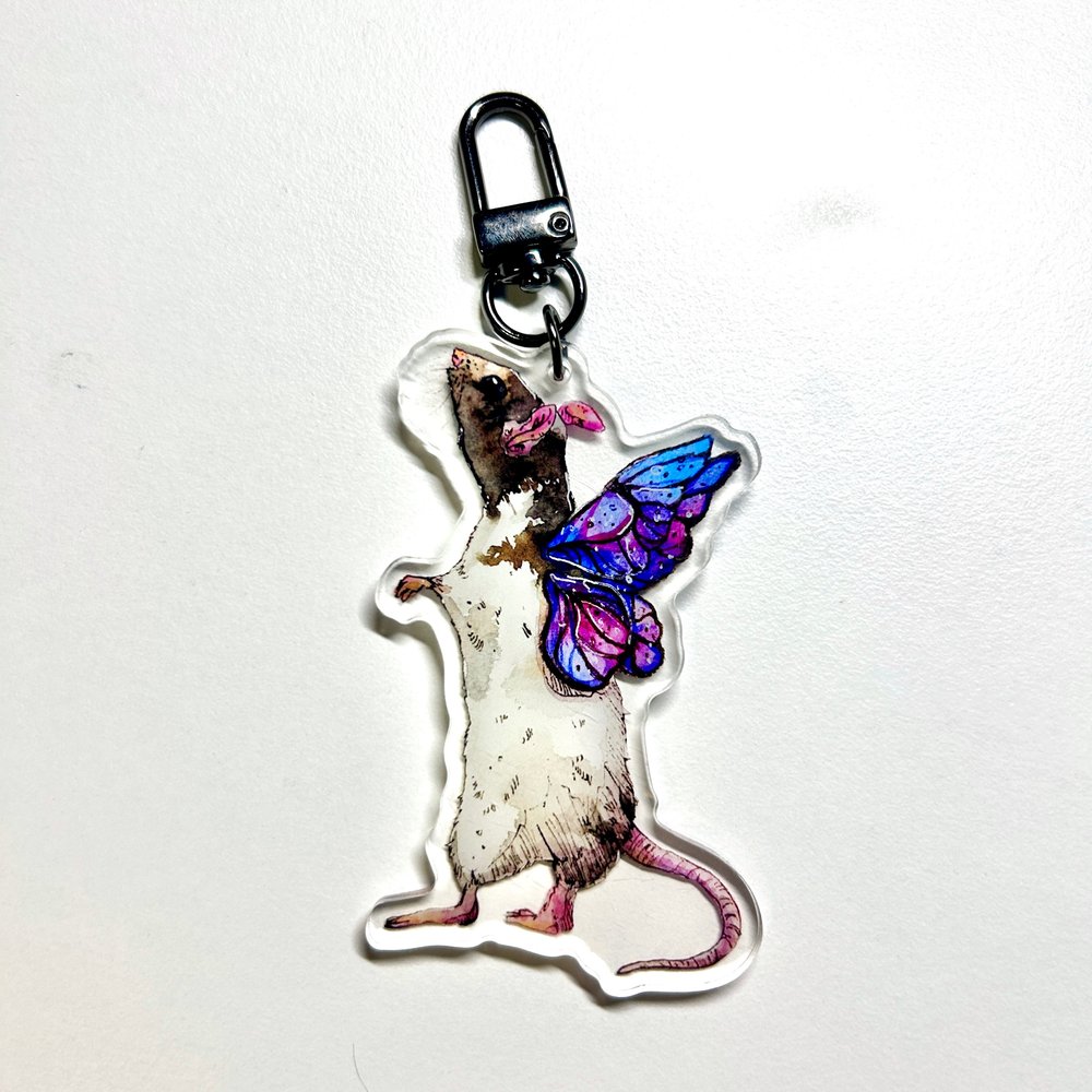 Rat Fairy Keychain